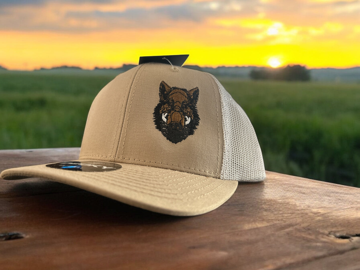 Embroidered Wild Hog SnapBack Hat