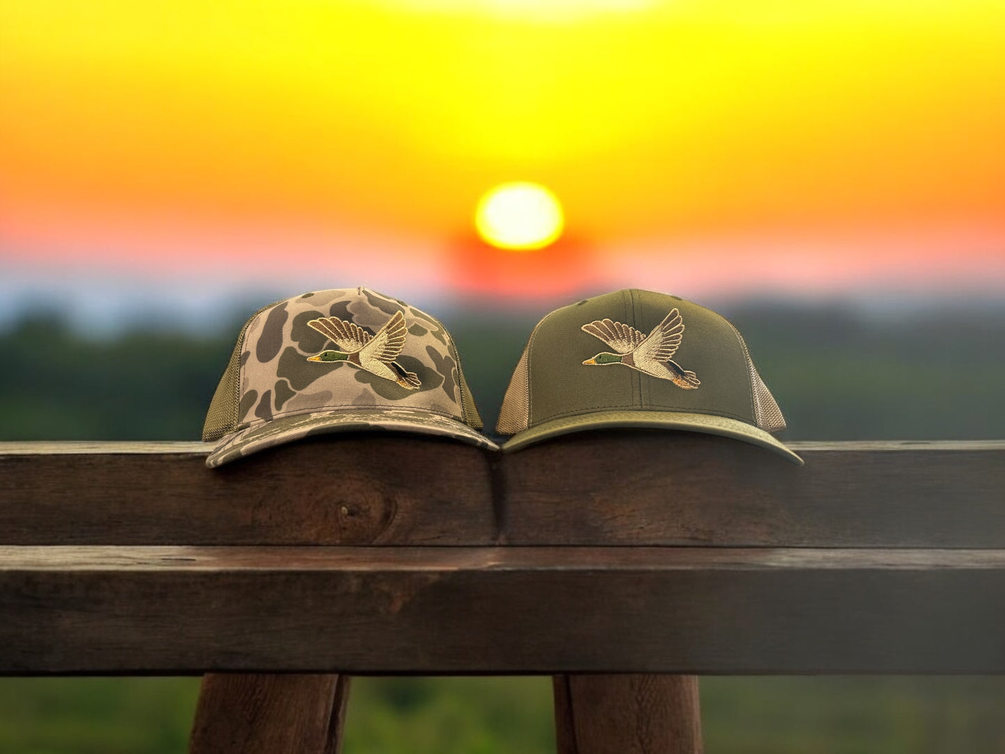 Mallard Flight Embroidered Hat