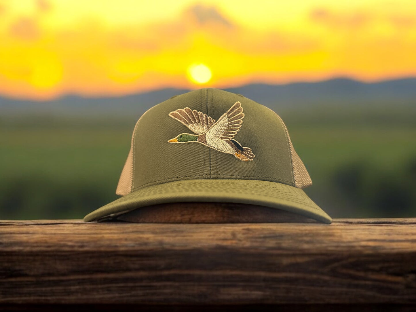 Mallard Flight Embroidered Hat