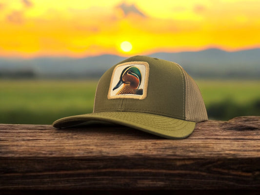 Green Wing Teal Patch Hat