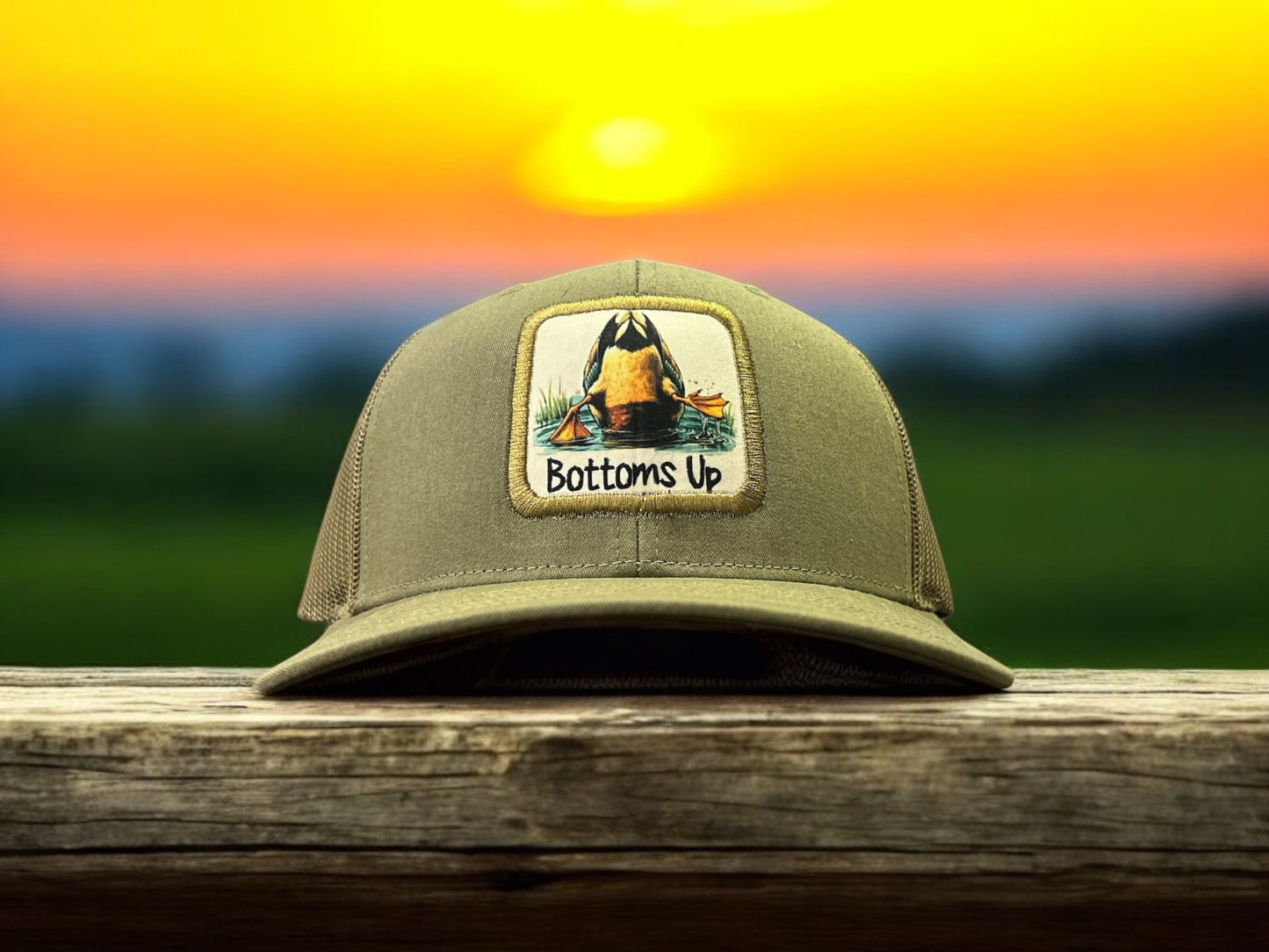 Bottoms Up Mallard Patch Hat