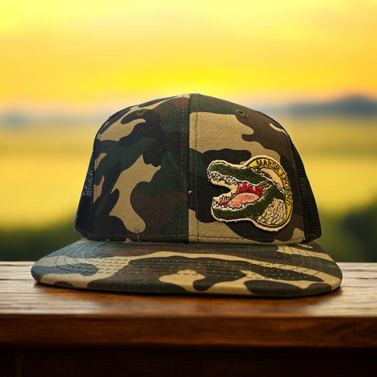 Marsh Legend - Camo Gator Logo hat